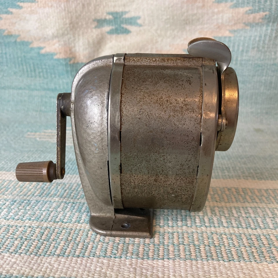 Sacapuntas vintage BOSTON autoalimentador #4 escritorio pellizco alimentación manivela Foto 4 de 4