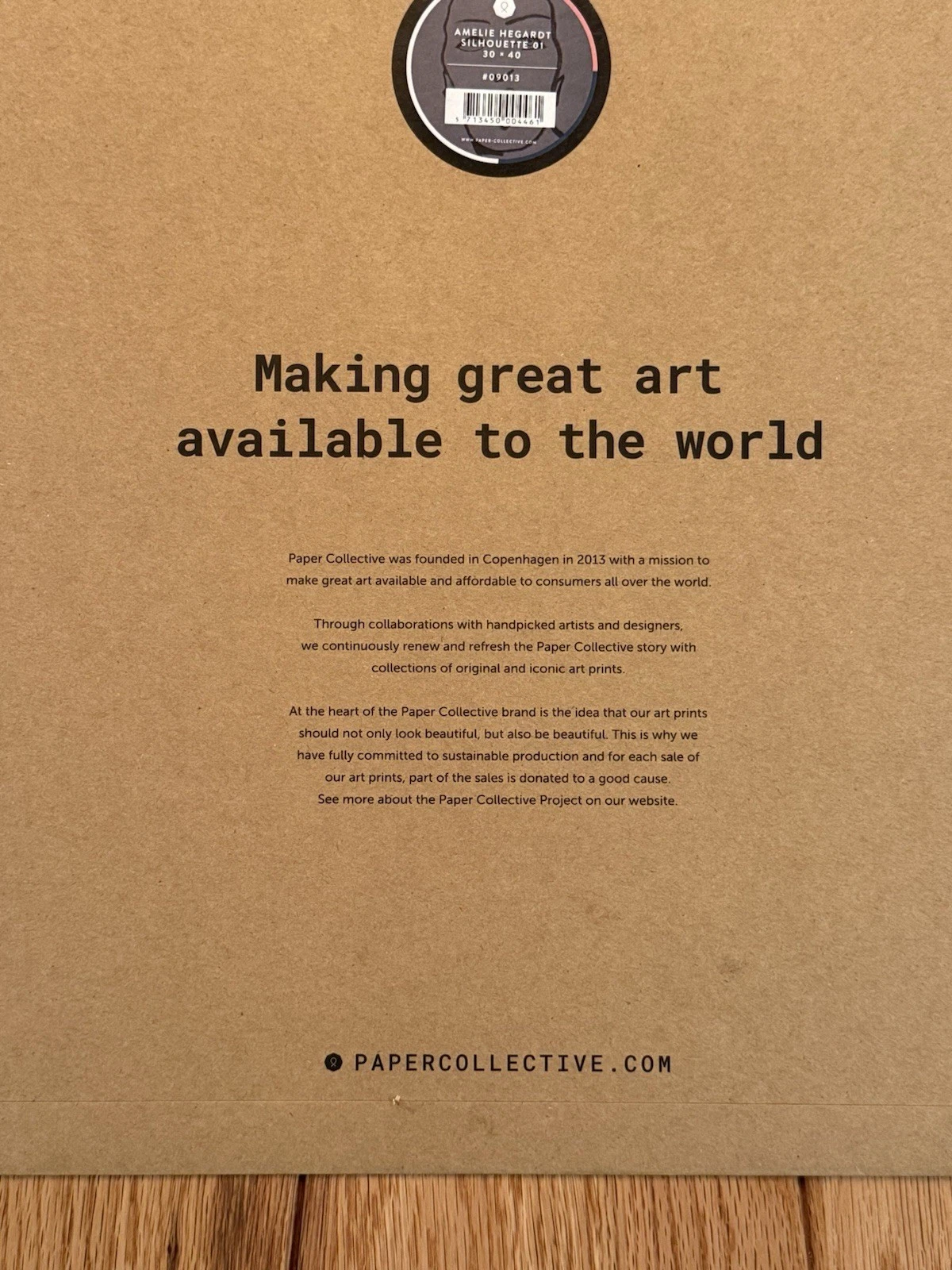 Paper Collective Silhouette 01 30x40cm Art Print - Brand New By Amelie Hegardt 4