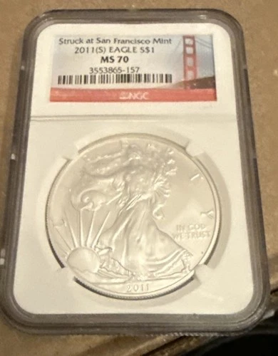 2011 (S) Eagle $1 NGC - MS70