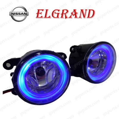 New Nissan Elgrand E51 NE51 ME51 LED Blue Squid Ring LH & RH Fog Light Set