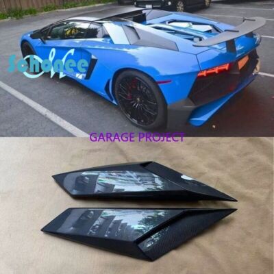 2pcs carbon fiber air ducts side vents outlet for lamborghini aventador lp700