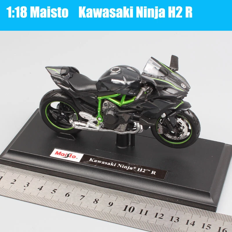 Maisto 1:18 Scale Kawasaki Ninja H2R H2 Racing Motorcycle Diecast Toy Bike Model - Image 2 of 4