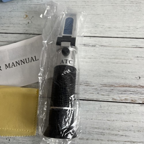 ATC PORTABLE HAND HELD Salinity REFRACTOMETER Agtech No Batteries Required! NEW - Picture 2 of 6