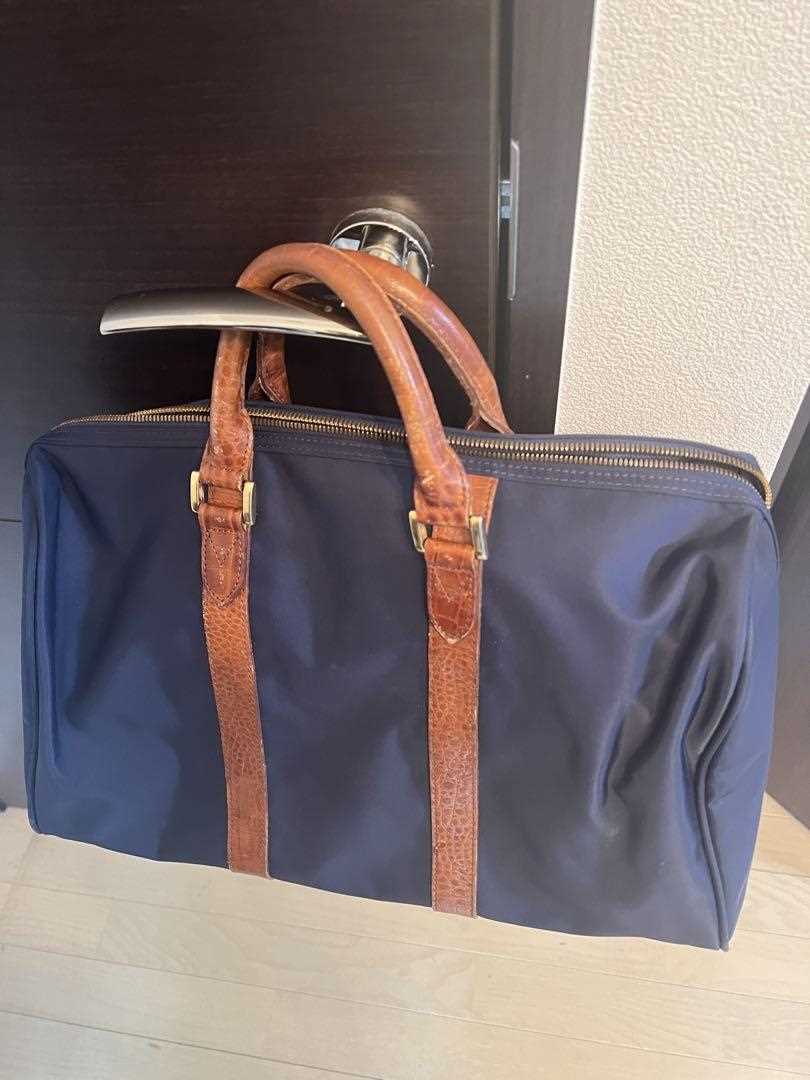 Valentino Valentino sports Boston bag navy blue women's used