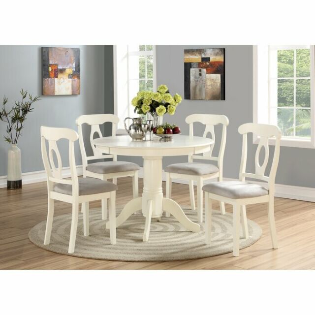 Dining Room Table Set Round Wooden Traditional Kitchen Tables And