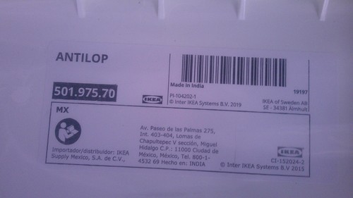 Bandeja Trona Ikea Antilop Nueva, Blanca - Imagen 3 de 3
