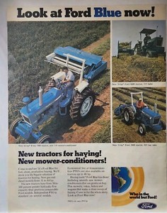 1976 Ford 7600 6600 2600 Tractor 536 Mower Conditioner Retro Original Print Ad