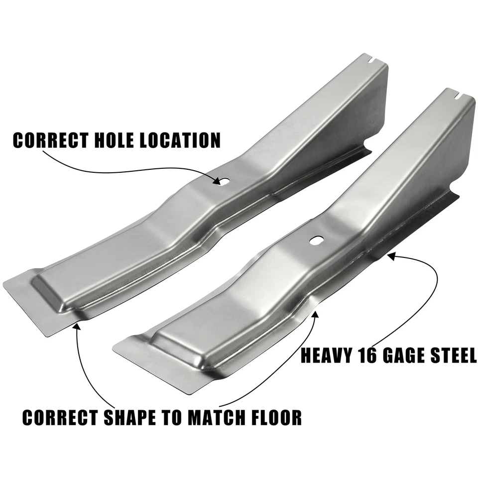 Suporte de piso da cabine dianteira par de aço LH+RH para 1957 1958 1959 1960 Ford F100 - Imagem 2 de 4