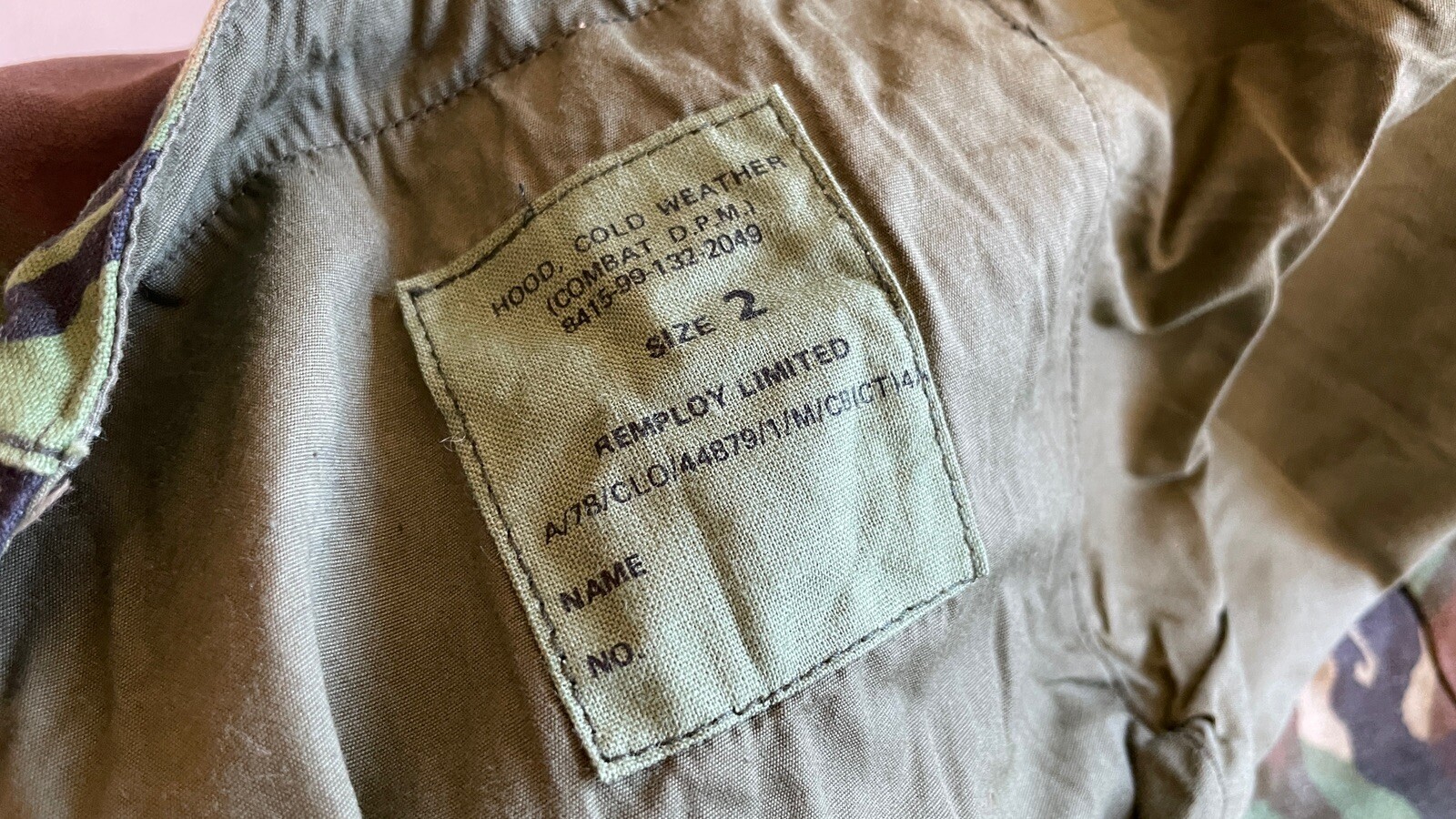 Vtg 1960s 70s British Army Field Jacket Smock Combat Temperate DPM Nato Camo image 7