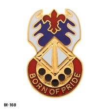 US Army DUI Pin ~ 145th Support Battalion ID ARNG "Born Of Pride" NS Meyer USA