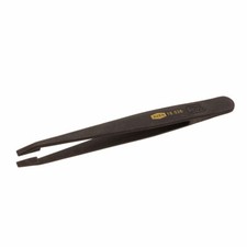 Aven 18526 Plastic Tweezers 35 Straight, Flat Tips, 4-1/2"