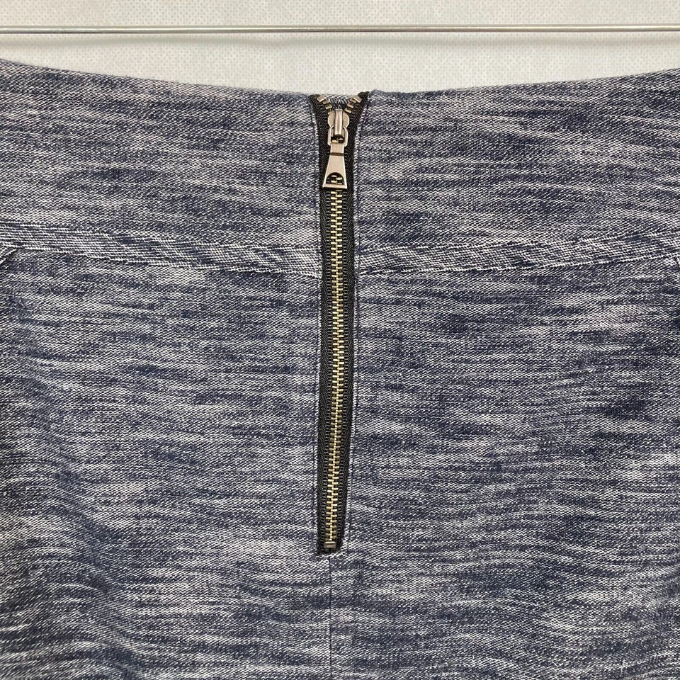 Falda clásica Entier para mujer talla 8 azul marino algodón tejido lápiz elástica Foto 4 de 4