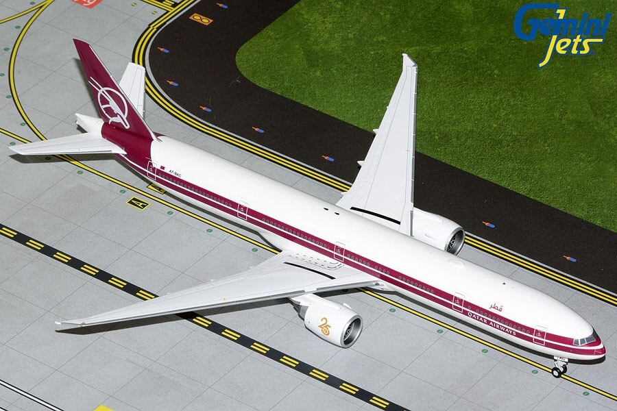 [Gemini Jets] 1/200 カタール航空 B777-300ER GEMINI JETS QATAR AIRWAYS 777-300ER 25TH ANNIV RETRO 1:200