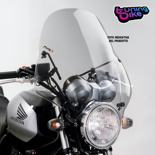 Puig Windschutzscheibe Rafale Stark Getönt – Für Kawasaki ER-5, Yamaha XJR1300, Honda Hornet & Mehr | 3 Mm PMMA
