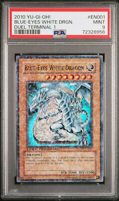 YUGIOH DUEL TERMINAL DT01-EN001 BLUE-EYES WHITE DRAGON PSA 9 MINT