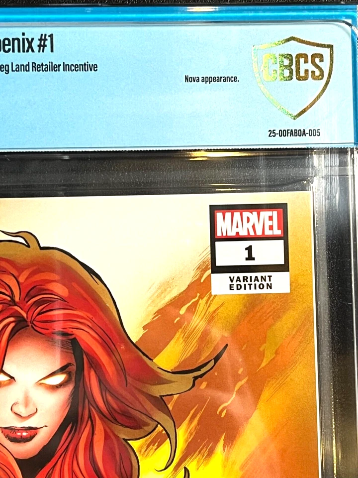Phoenix #1 CBCS 8.5 1:25 Greg Land Retail Incentive Var. (2024) Dark, Jean Grey - Image 3 of 4
