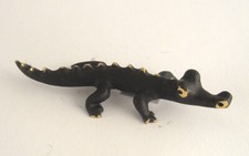 Walter BOSSE Vienna Nice CROCODILE Alligator Patinated Brass Bronze Austria