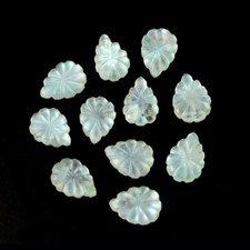 Pear Rainbow Fire MOP Natural Gemstone Doublet Carved Bracelet Making Beads Lots