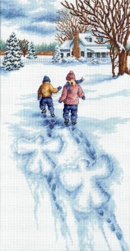 Dimensions Snow Angels 13717 Cross Stitch Kit New and Factory Sealed