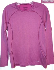 Patagonia Capilene 3 Base Layer Heathered Grape Pullover Top Midweight sz S wm's