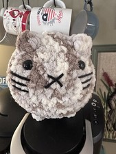 NEW Tan Sprinkle Cat Loaf Amigurumi Crochet Plush Plushy Handmade SUPER SOFT