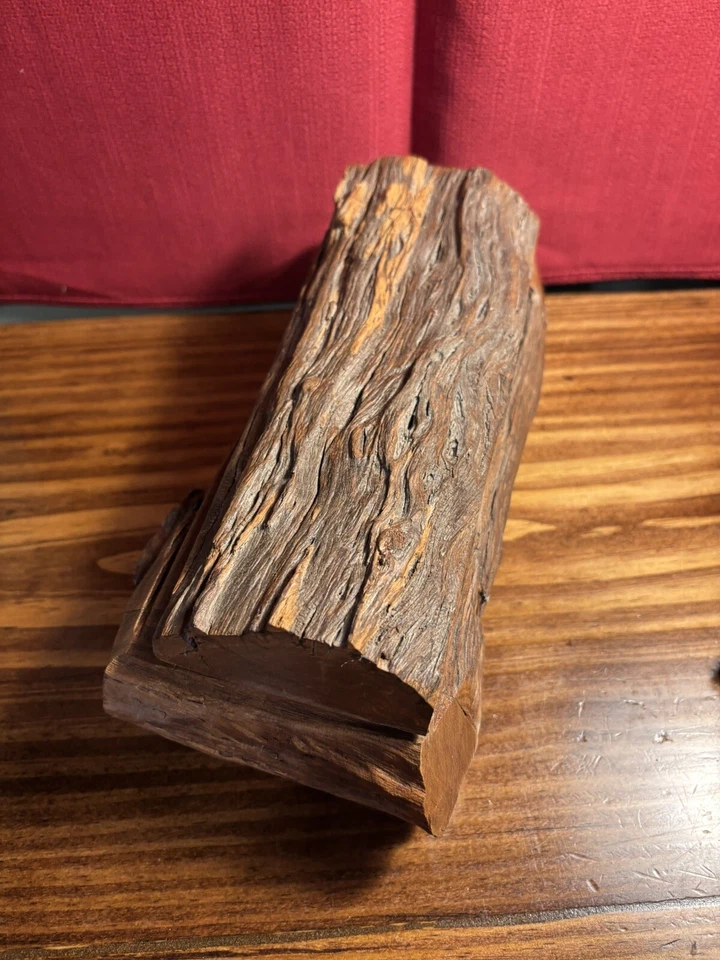 Dominoes Wooden Hand Carved Set Desert Ironwood Rustic Log Wood Game - Image 2 of 4