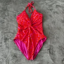 Trina Turk One Piece Swimsuit Women's XS *See measurements Pink Orange