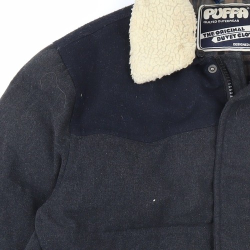 Puffa Men's Black Puffer Jacket, M, Winter Casual - Picture 12 of 12