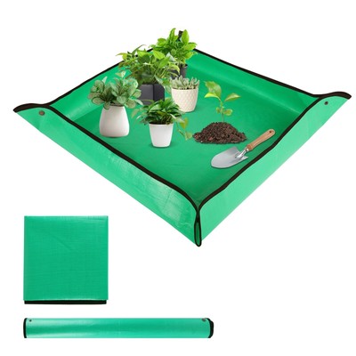 Repotting Mat for Indoor Plant Transplanting - 26'' x 26'' Planting Mat Soil ...