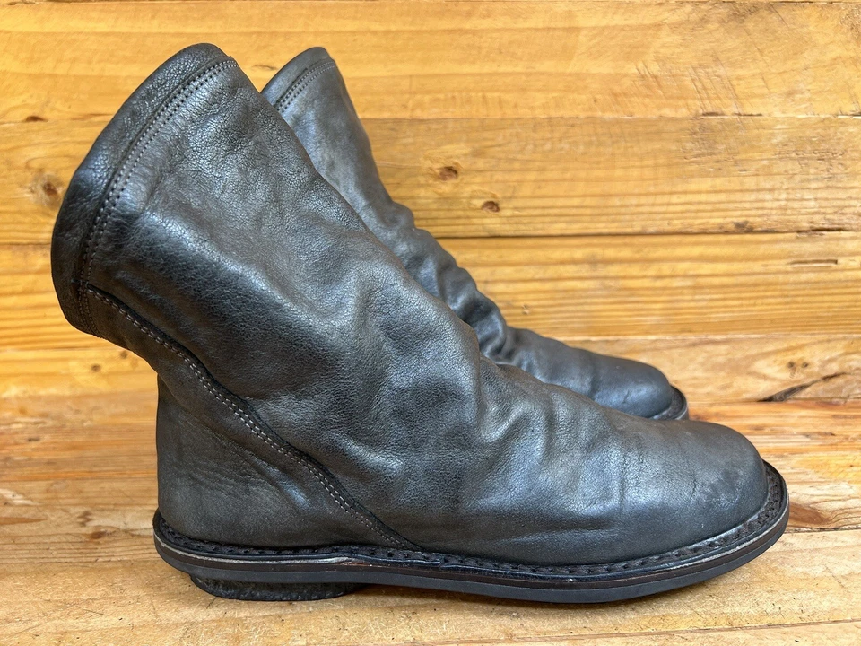 Trippen women's German Gray Leather Pull On Boots Size EU 40 / US 9 - Image 3 of 4