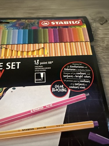 New STABILO Premium Felt Tip Pen & Fineliner Pen Arty Creative Set, 36 Pieces - Picture 4 of 10