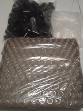 144 Bottles [Gross] PLAIN 8ml Clear Glass Roll on With Caps & Rollerballs