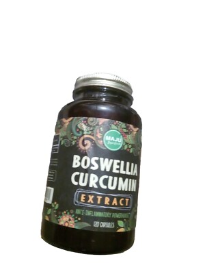 CURCUMIN BOSWELLIA Extract 120 capsules  ANTI-INFLAMMATORY Vegan Made In USA