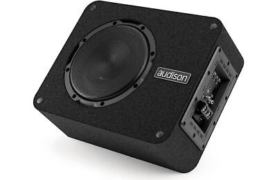 AUDISON APBX8AS2 LOADED AMPLIFIER ENCLOSURE BOX 8'' 500W SUBWOOFER BASS SPEAKER