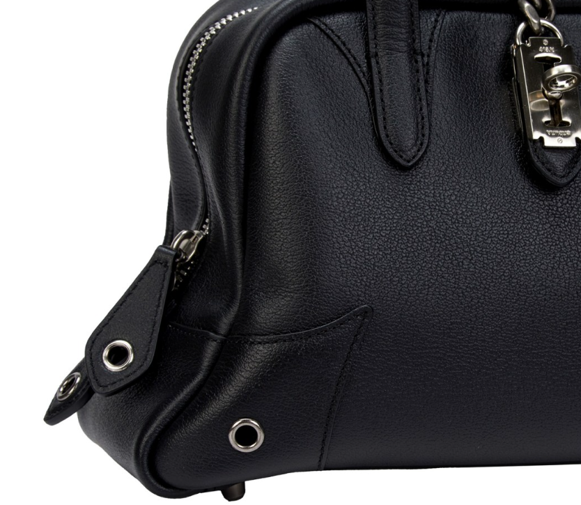 VUNQUE] Toque Punk Tote S – Premium Leather Handbag - Black