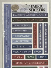 HOTP Fabric Stickers Winter Themed