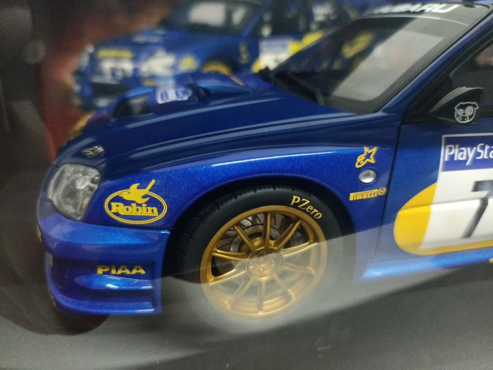 Autoart 80393 Subaru New Age Impreza WRC 2003 Solberg Mills #7 France 1/18-Y1-B5 - Immagine 2 di 4