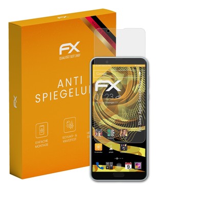 atFoliX 3x Displayfolie für Sharp Aquos Sense3 Plus Schutzfolie matt&stoßfest