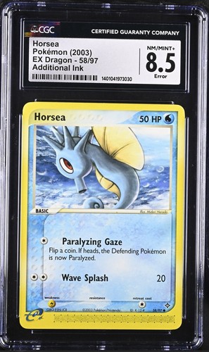 Horsea graded CGC 8.5 for sale on eBay