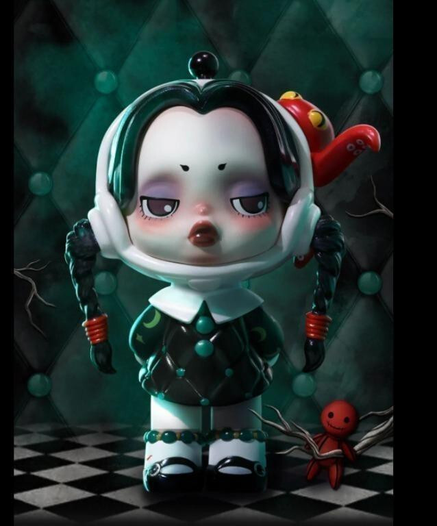 POP MART x SKULLPANDA The Addams Family Quiet Wednesday Mini POP MART x SKULLPANDA The Addams Family Quiet Wednesday Mini