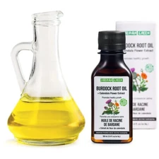 Organic Burdock Oil with Calendula Extract for Hair Growth Fuller& Healthier Hai