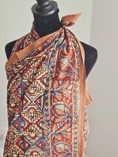 Cotton Scarf For Women Indian Floral Print Beach Wrap Cover Up Sarong