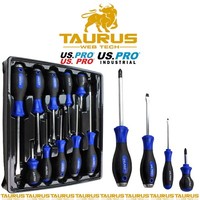 10PC US PRO Screwdriver Set PHILIPS & SLOTTED Garage DIY Workshop UK FREE P&P