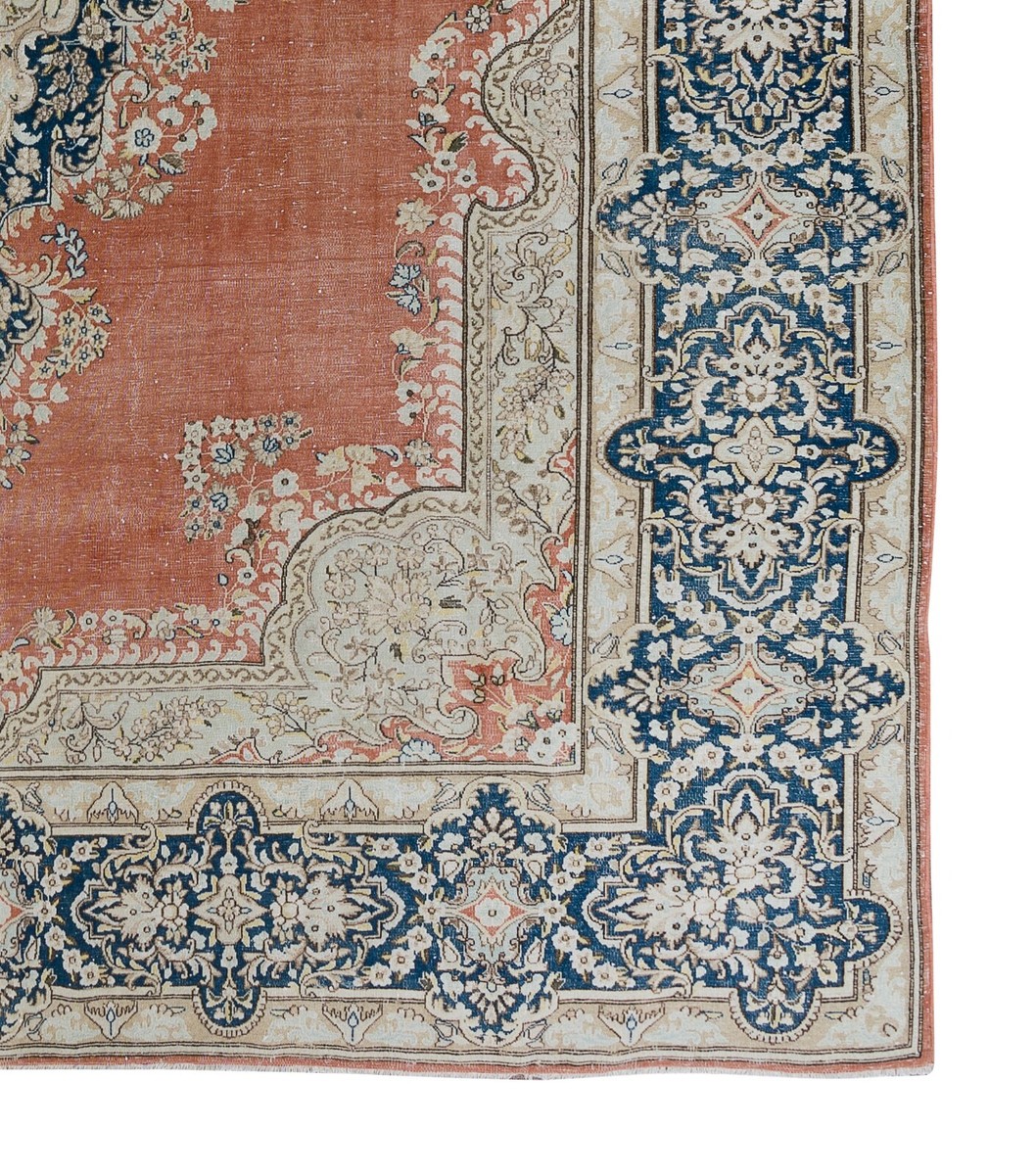 ROUND112cm\"Clockwork”ViNTAGE TURKiSH RUG ROUND112cm