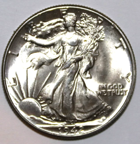 1942-P Walking Liberty Half Dollar - Gem BU - #8847D