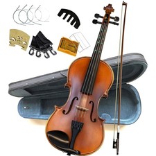 Solid Wood Violin kit 4/4 Full Size with 3D Touch Fingerboard for Beginners K...