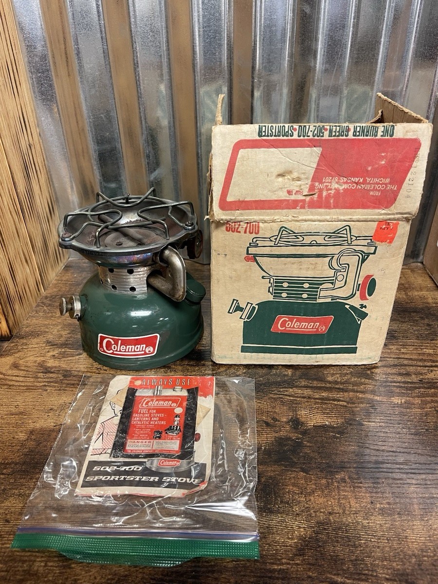 コールマン SPORTSTER CAMPSTOVE 502 シングルバーナー Vintage 1971 Coleman 502 Sportster Stove With Box | eBay