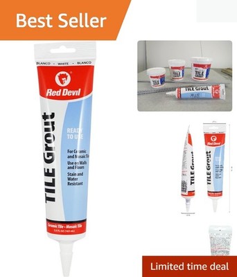Pre-Mixed Tile Grout - Professional Quality, Excellent Adhesion, Ideal for Wa...