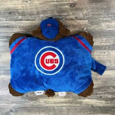 Chicago Cubs Pillow Pet Plush Bear MLB Licensed Blue Convertible Stuffed Animal