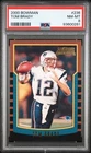 2000 Bowman Tom Brady Patriots Rookie RC #236 PSA 8